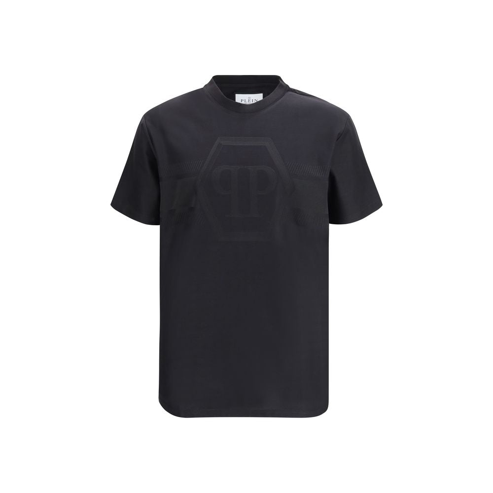 Philipp Plein Black Cotton Logo T-Shirt mens luxury fashion - Mens Edit