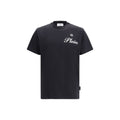 Philipp Plein Black Cotton T-Shirt Embroidered Logo mens luxury fashion - Mens Edit
