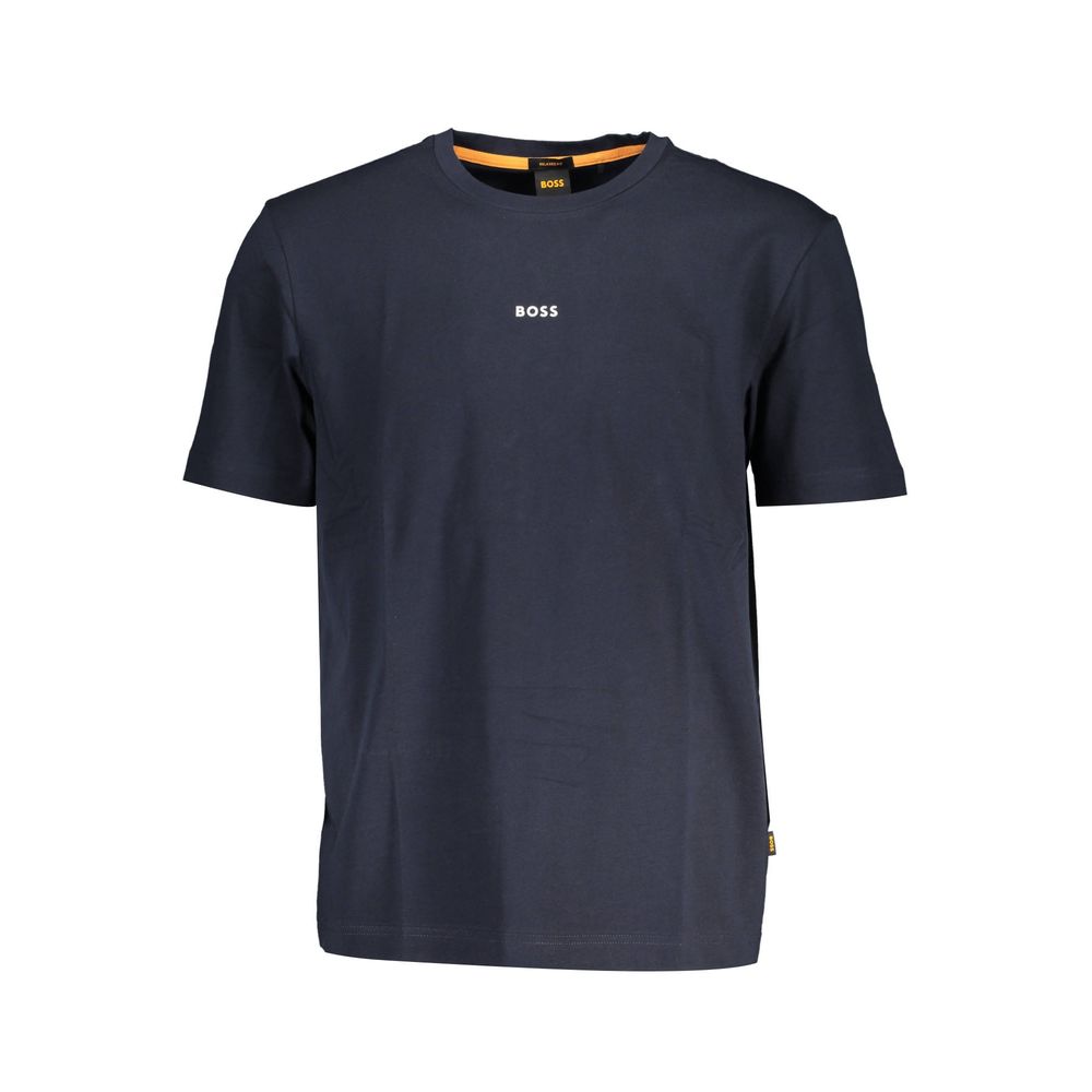 Blue Organic Cotton Men's T-Shirt mens luxury fashion - Mens Edit