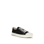 Moschino Low Top Cotton Sneakers in Black