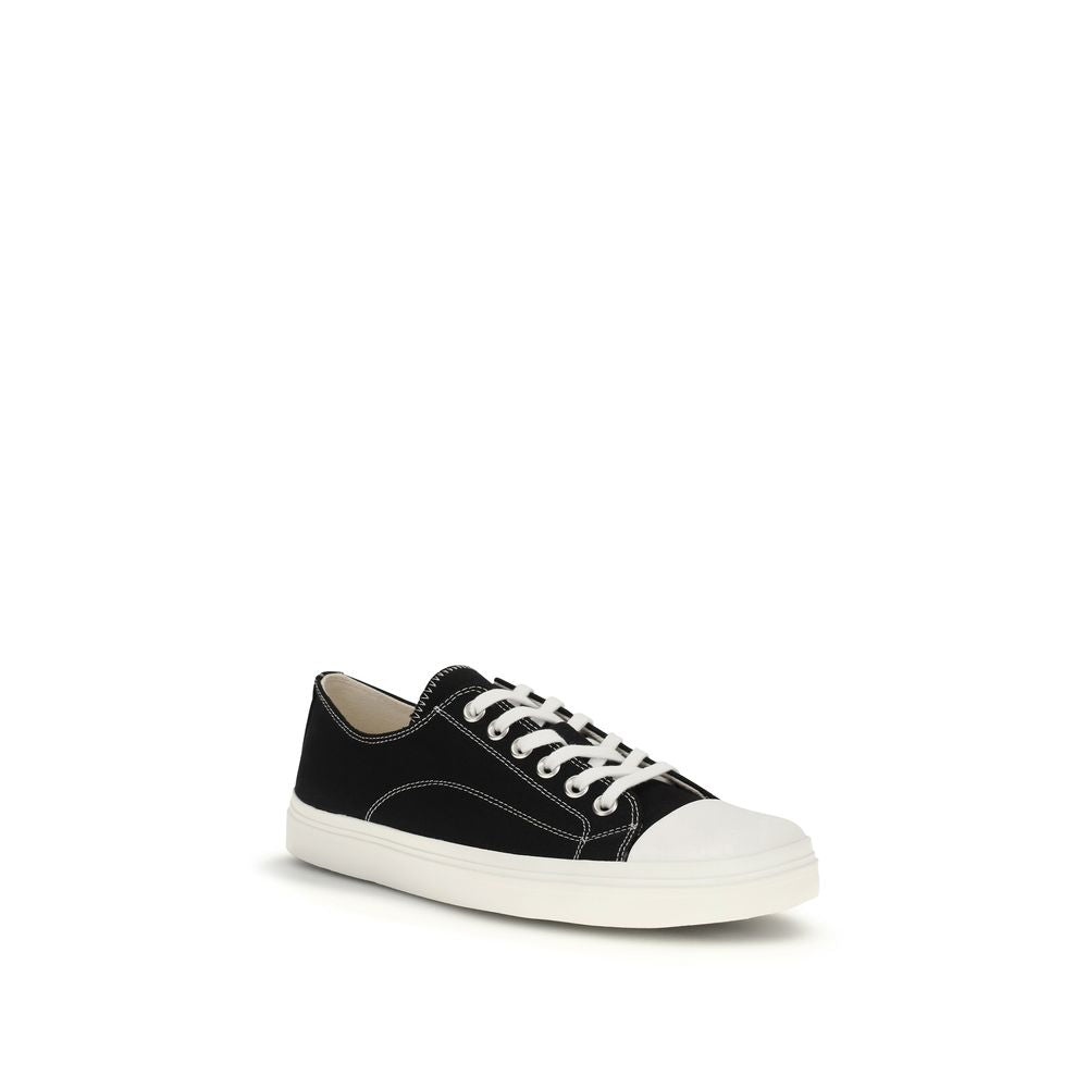 Moschino Low Top Cotton Sneakers in Black