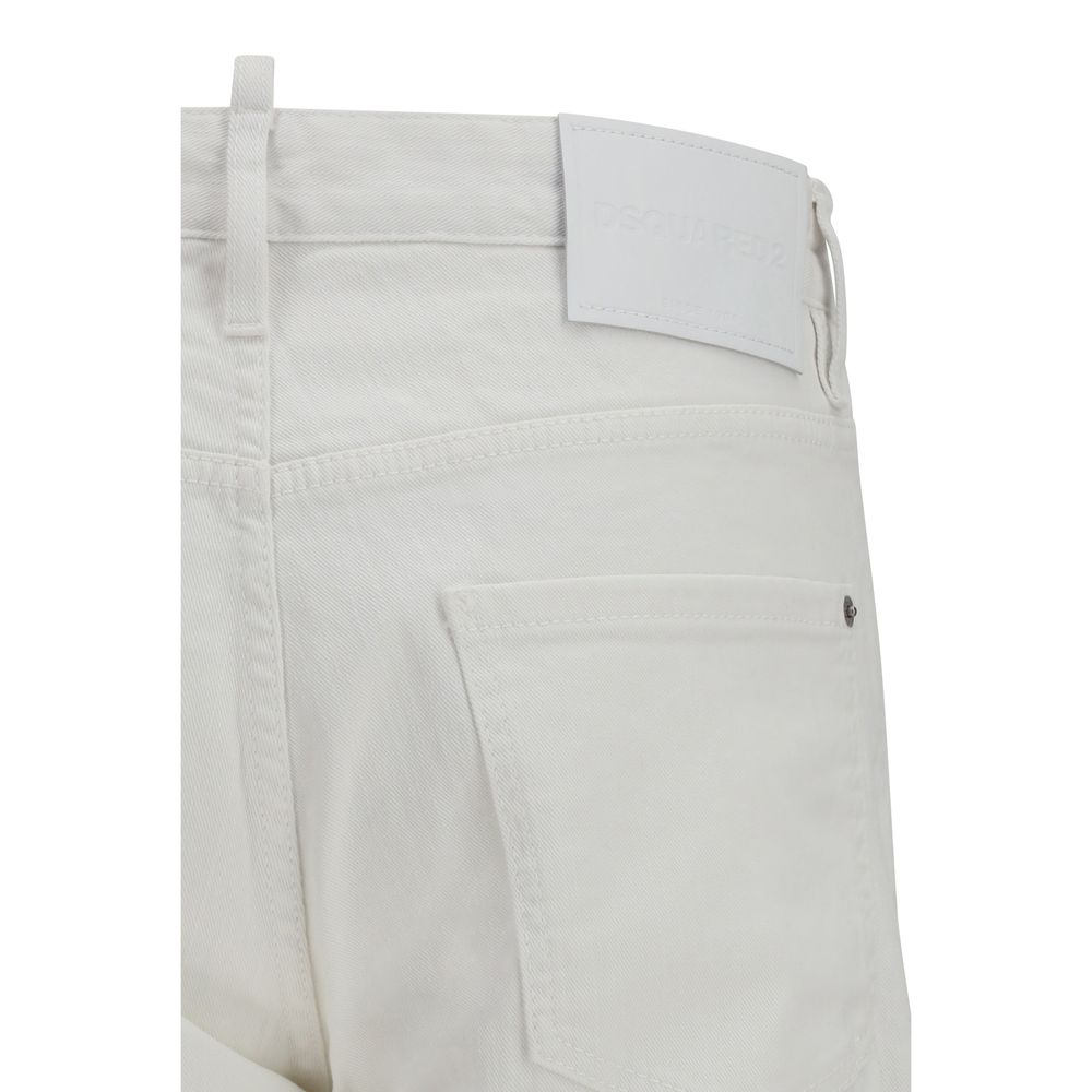 Dsquared² Βαμβακερά Jeans σε Λευκό