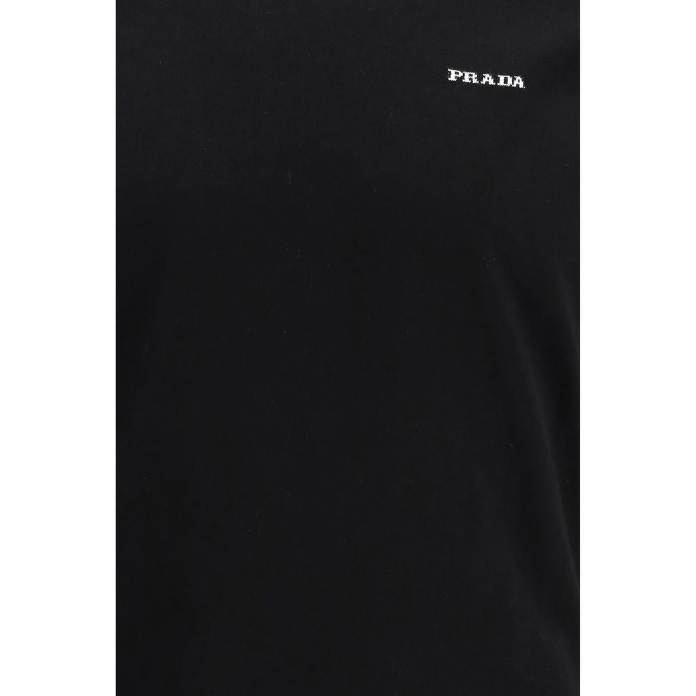 Prada Βαμβακερό T-Shirt Jersey σε Μαύρο