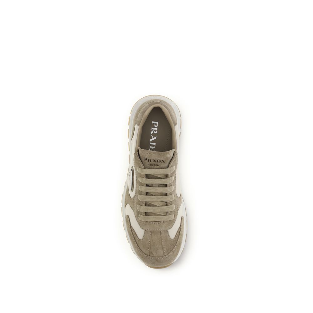 Prada Prax Suede and Re-Nylon Sneakers