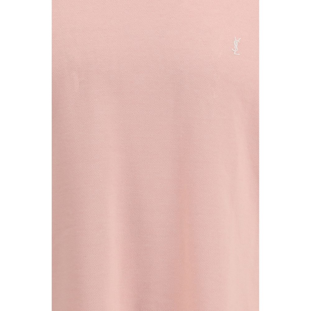 Saint Laurent Cotton Piqué T-Shirt in Multicolour
