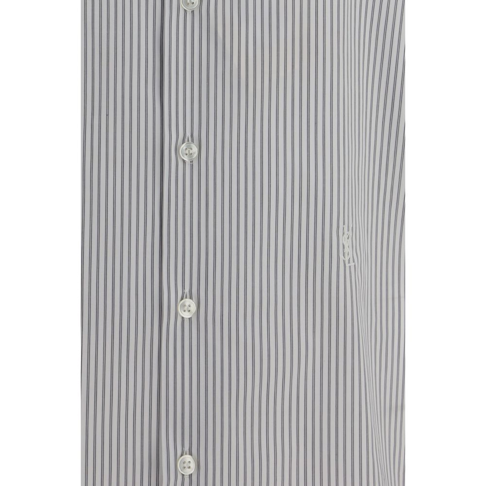 Saint Laurent Striped Cotton Shirt in Multicolour