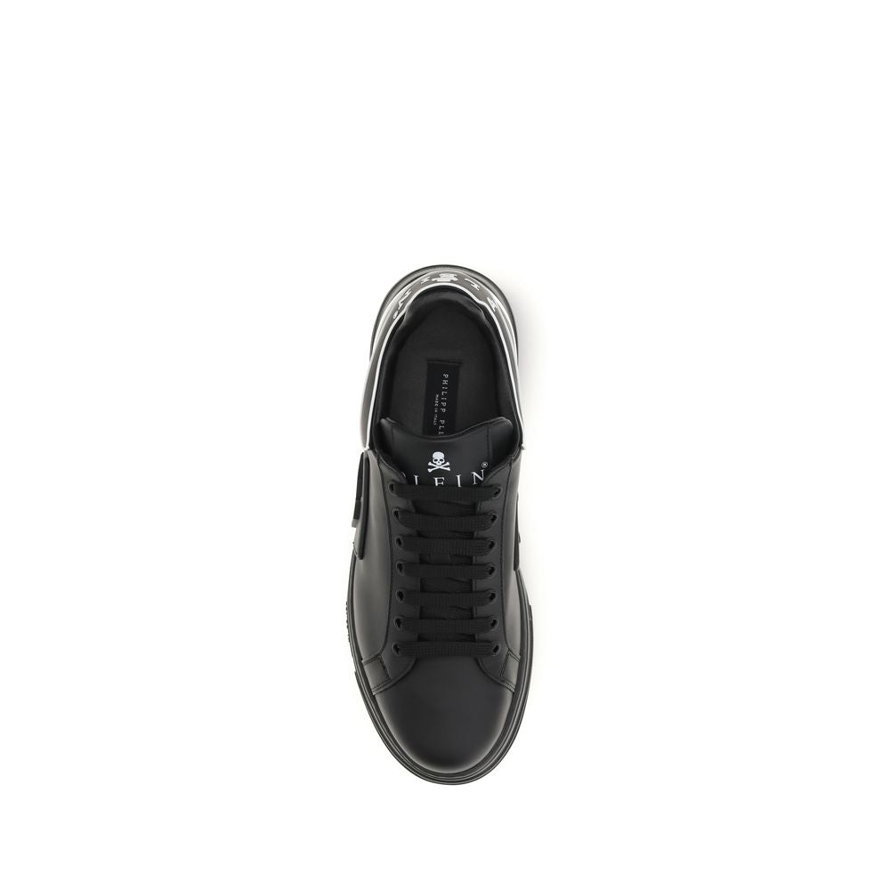 Philipp Plein Phantom Low-Top Calfskin Leather Sneakers