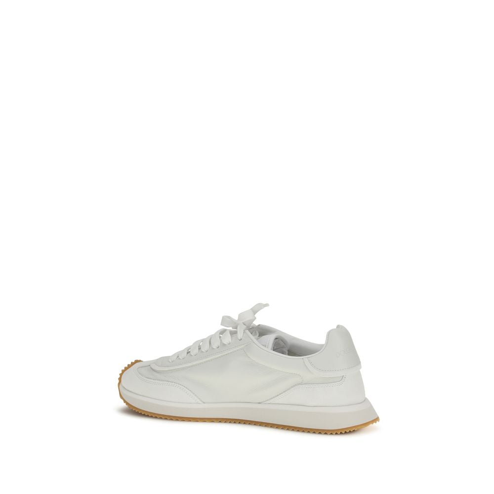 Dolce & Gabbana Calf Leather Sneakers in White