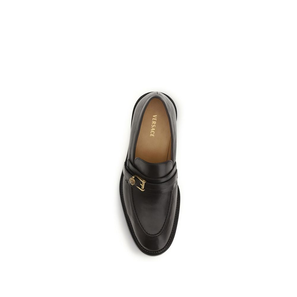 Versace Medusa Slip-On Loafers in Calf Leather
