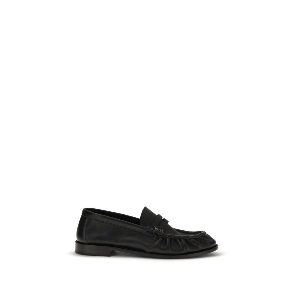 Saint Laurent Μοκασίνια από Δέρμα Μοσχαριού σε Μαύρο