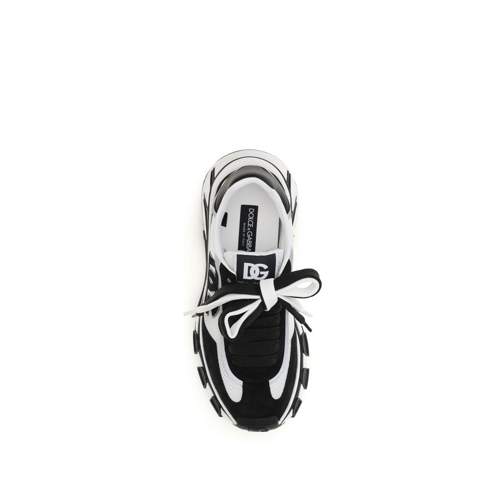 Dolce & Gabbana Calf Leather Sneakers in Black