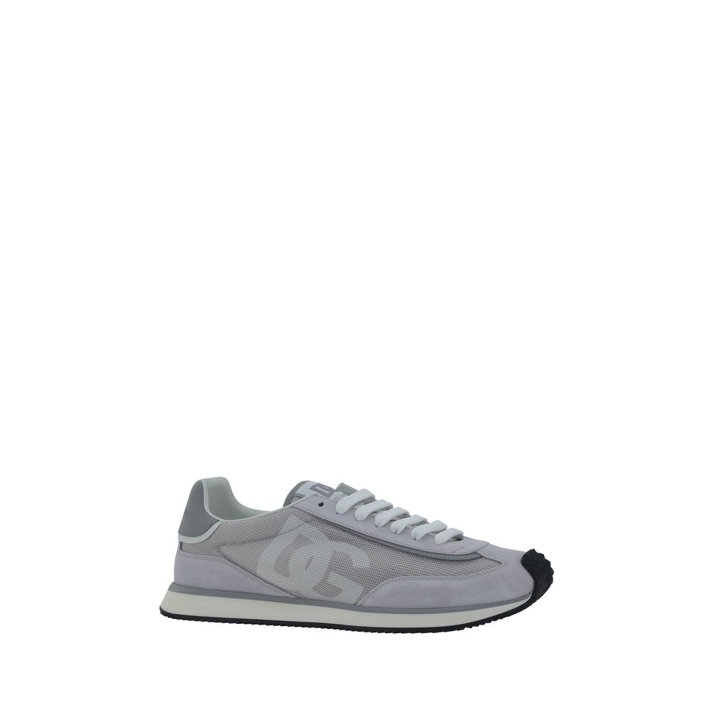 Dolce & Gabbana Fabric Sneakers in Grey