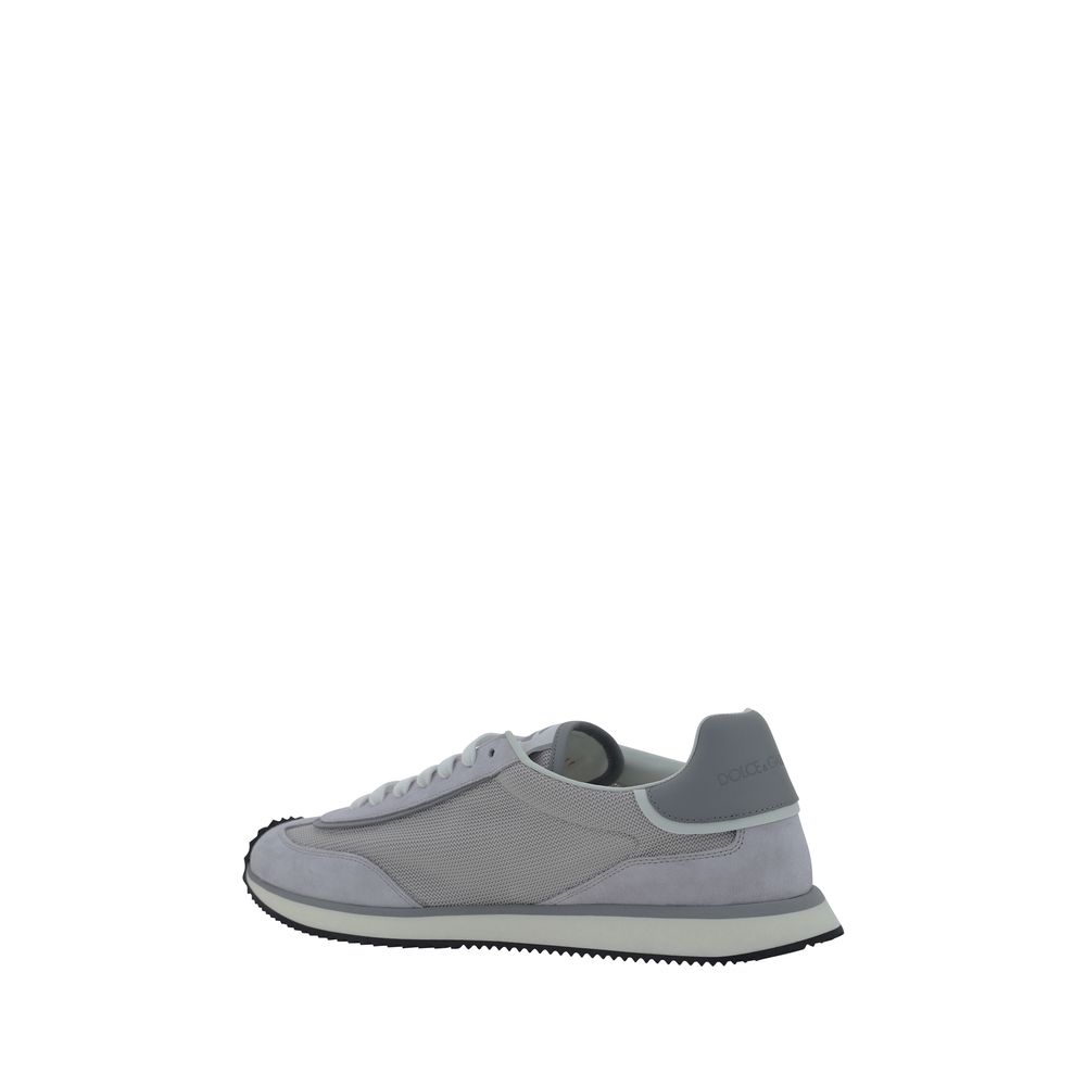 Dolce & Gabbana Fabric Sneakers in Grey