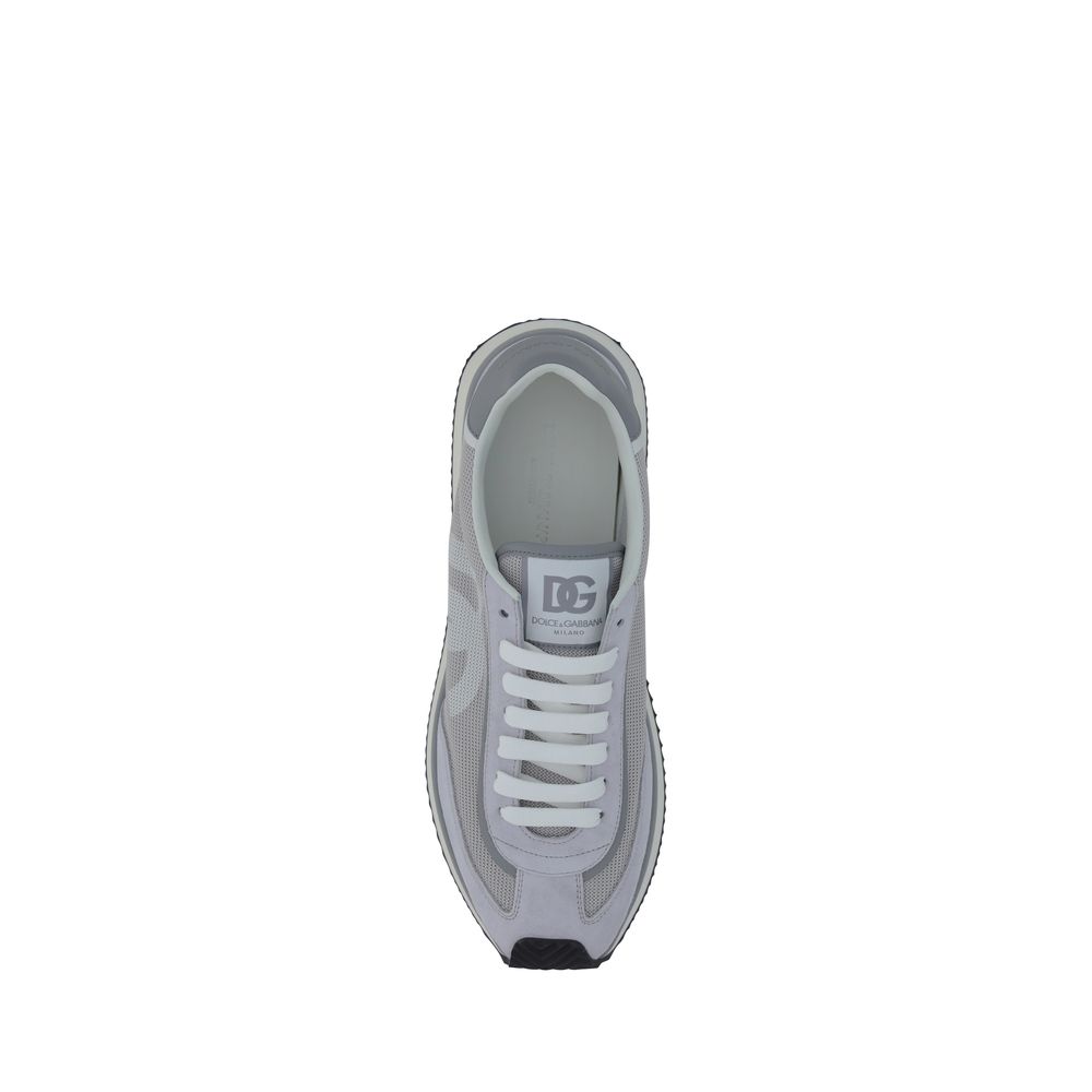 Dolce & Gabbana Fabric Sneakers in Grey