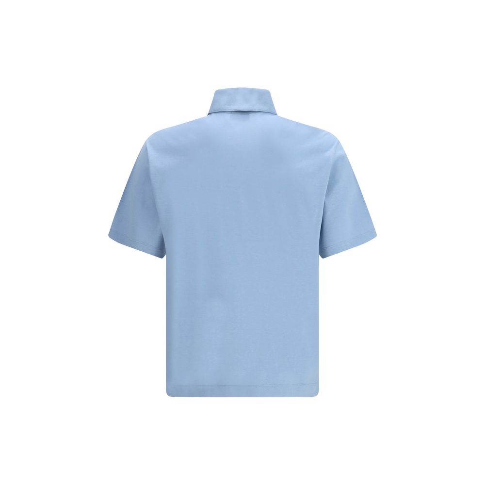 Ferragamo Βαμβακερό Polo σε Μπλε