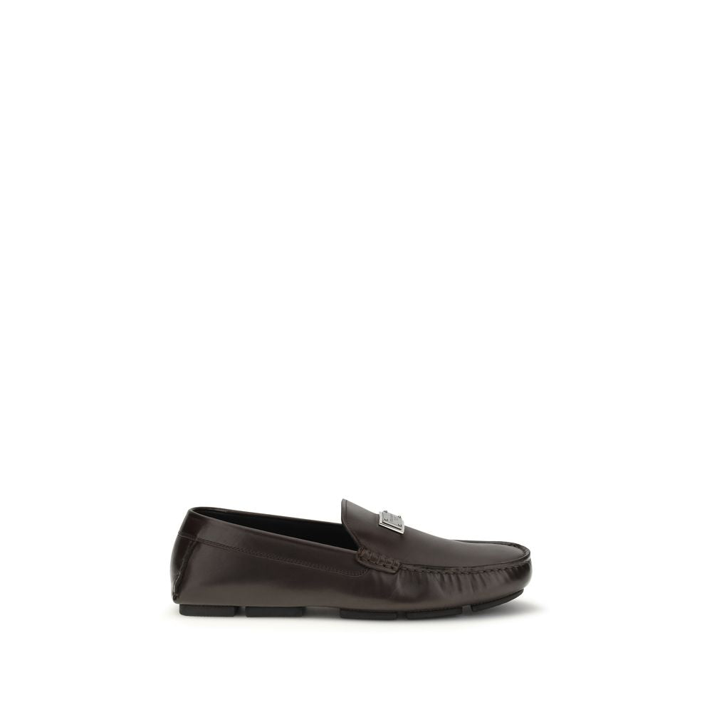 Brown Calf Leather Bos Taurus Slip-On Loafers mens luxury fashion - Mens Edit