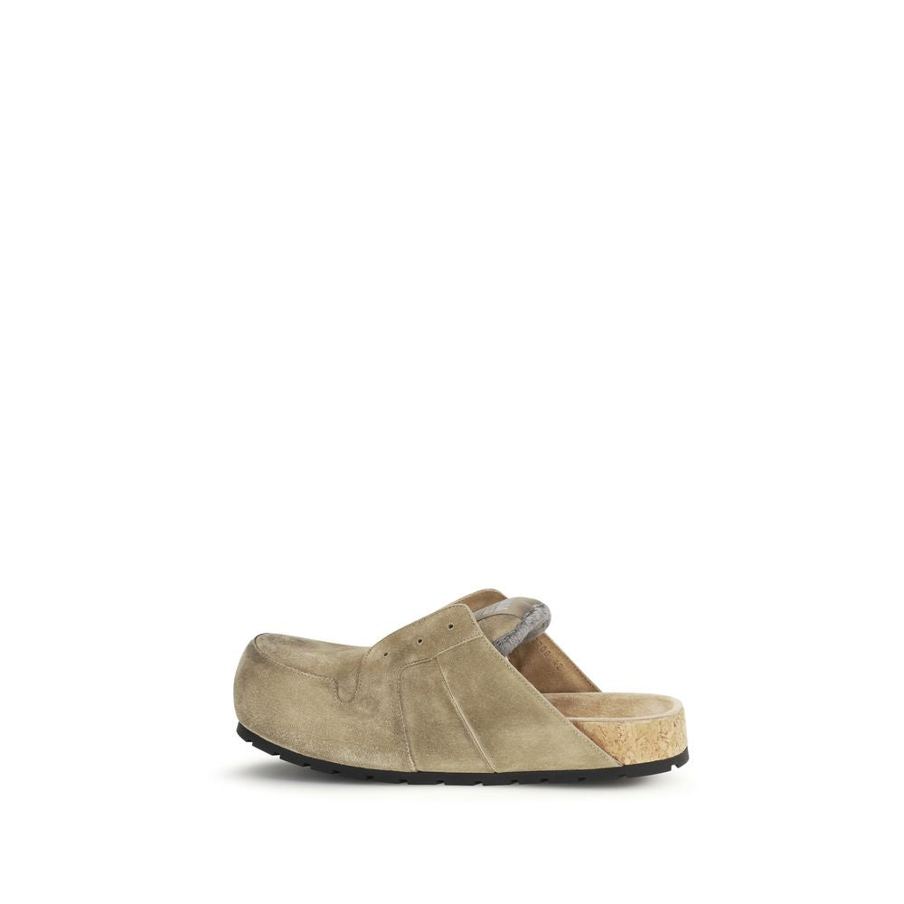 Balenciaga Mules από δέρμα μοσχαριού σε Μπεζ