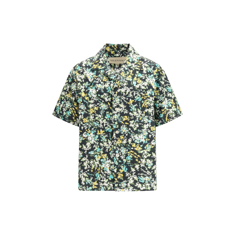 Valentino Cotton Floral Pattern Shirt mens luxury fashion - Mens Edit