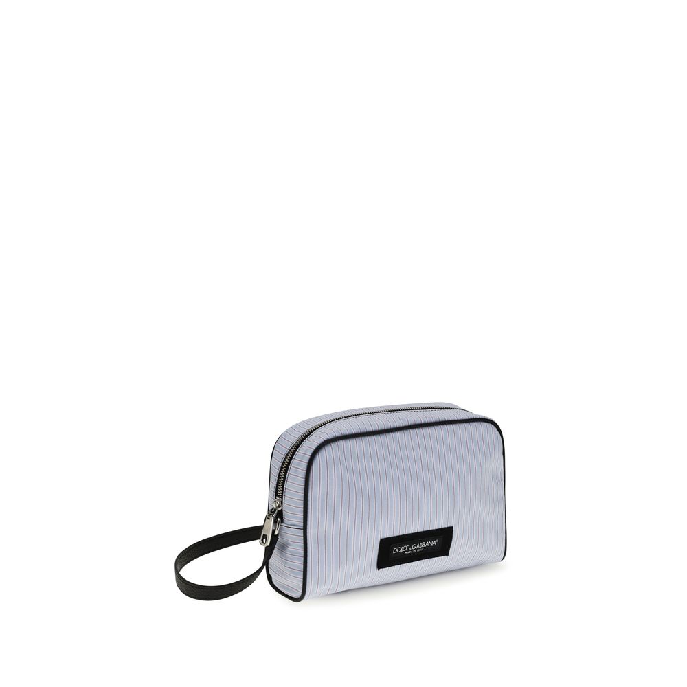 Dolce & Gabbana Striped Cotton Handbag in Blue