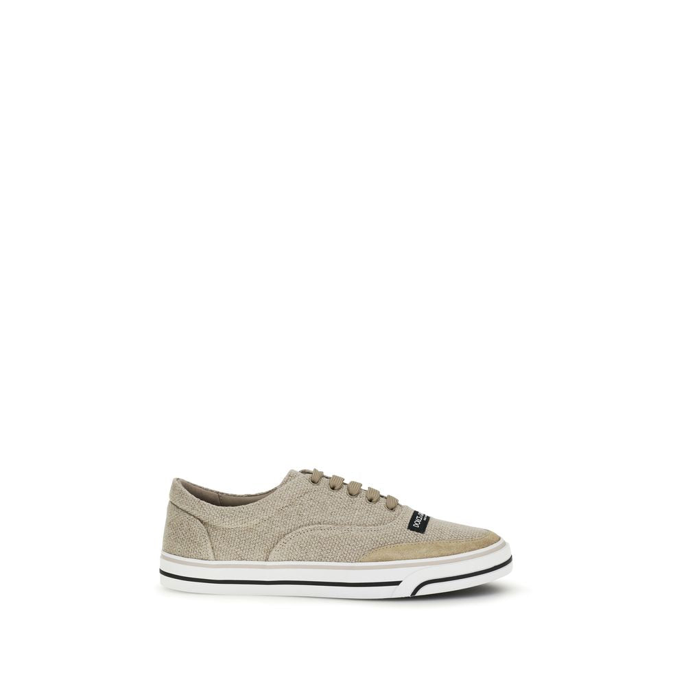 Beige Linen Low Top Sneakers mens luxury fashion - Mens Edit