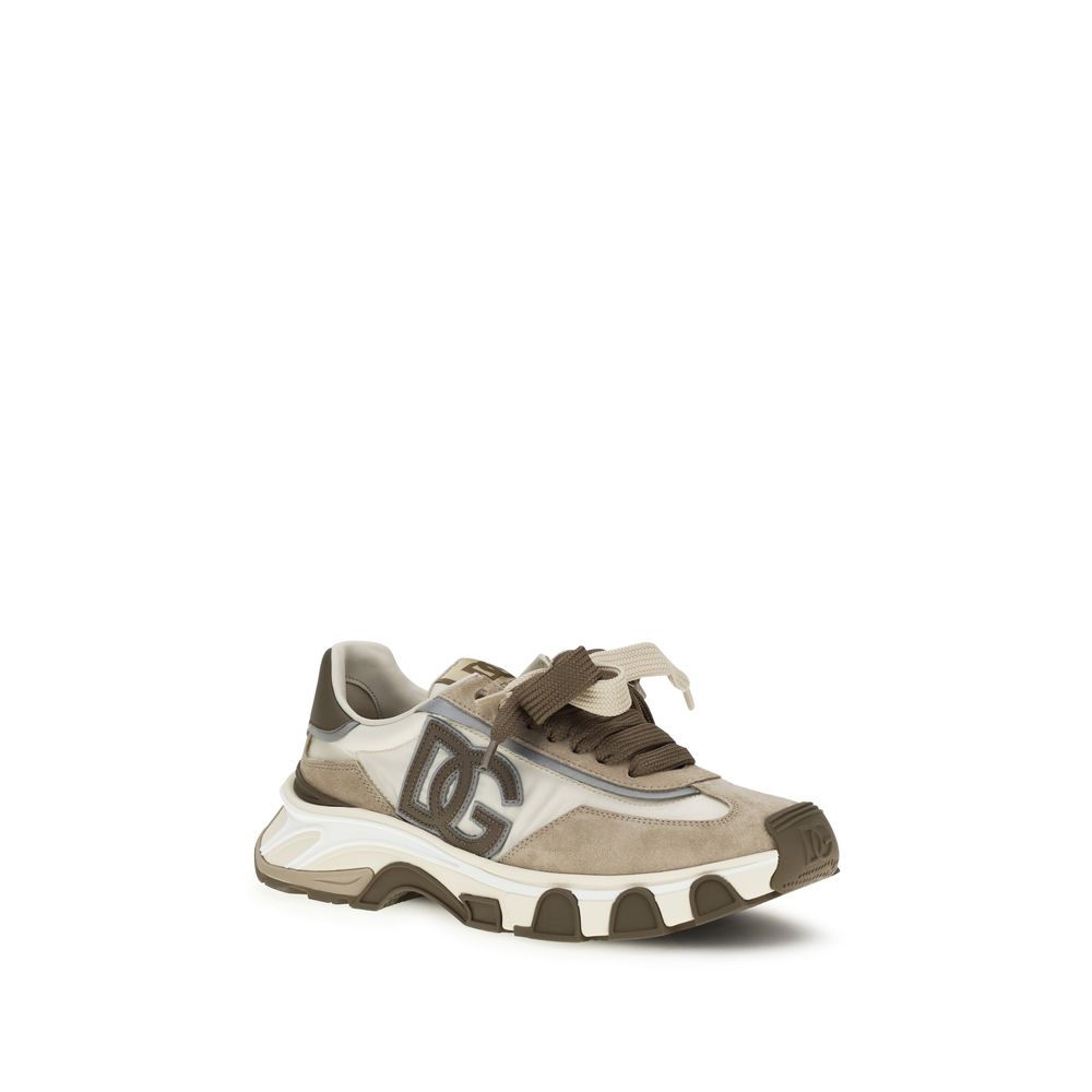 Dolce & Gabbana Calf Leather Sneakers in Multicolor
