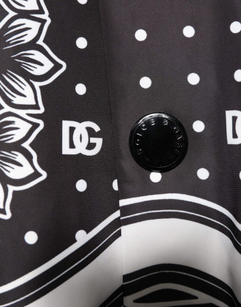 Dolce & Gabbana Bandana-Print Bomber Jacket in Black and White