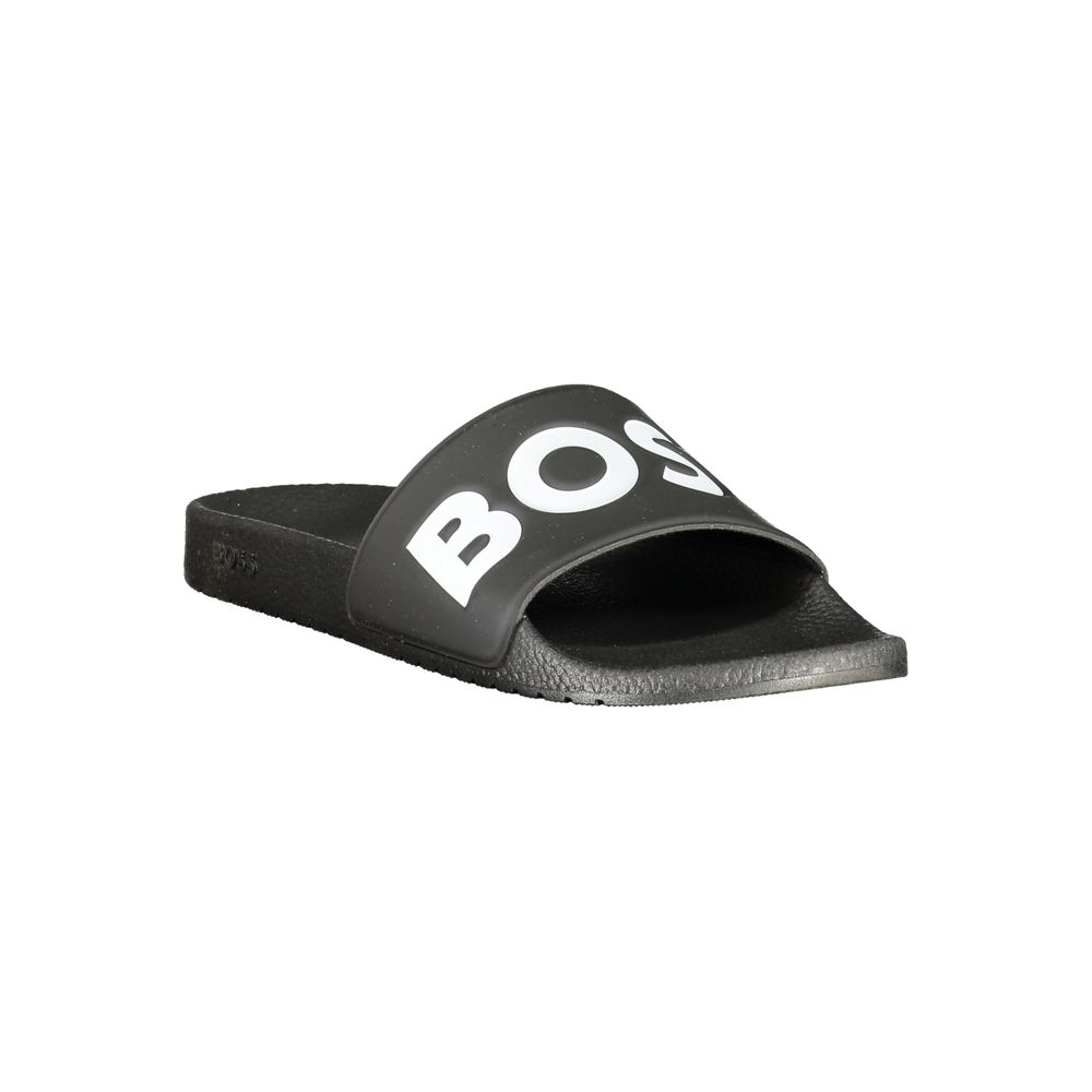 Hugo Boss Polyurethane Slippers in Black
