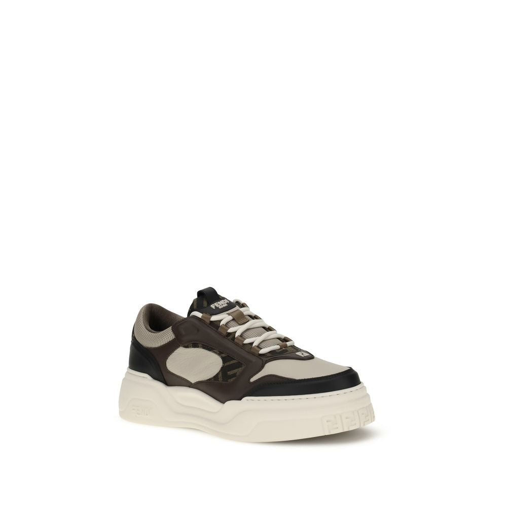 Fendi Sneakers από δέρμα μοσχαριού σε Μαύρο
