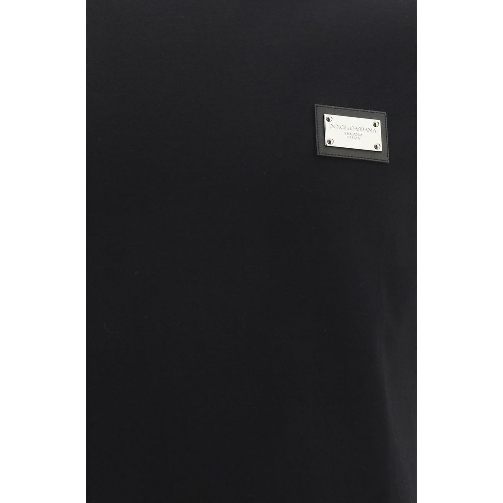Dolce & Gabbana 100% Cotton T-Shirt in Black