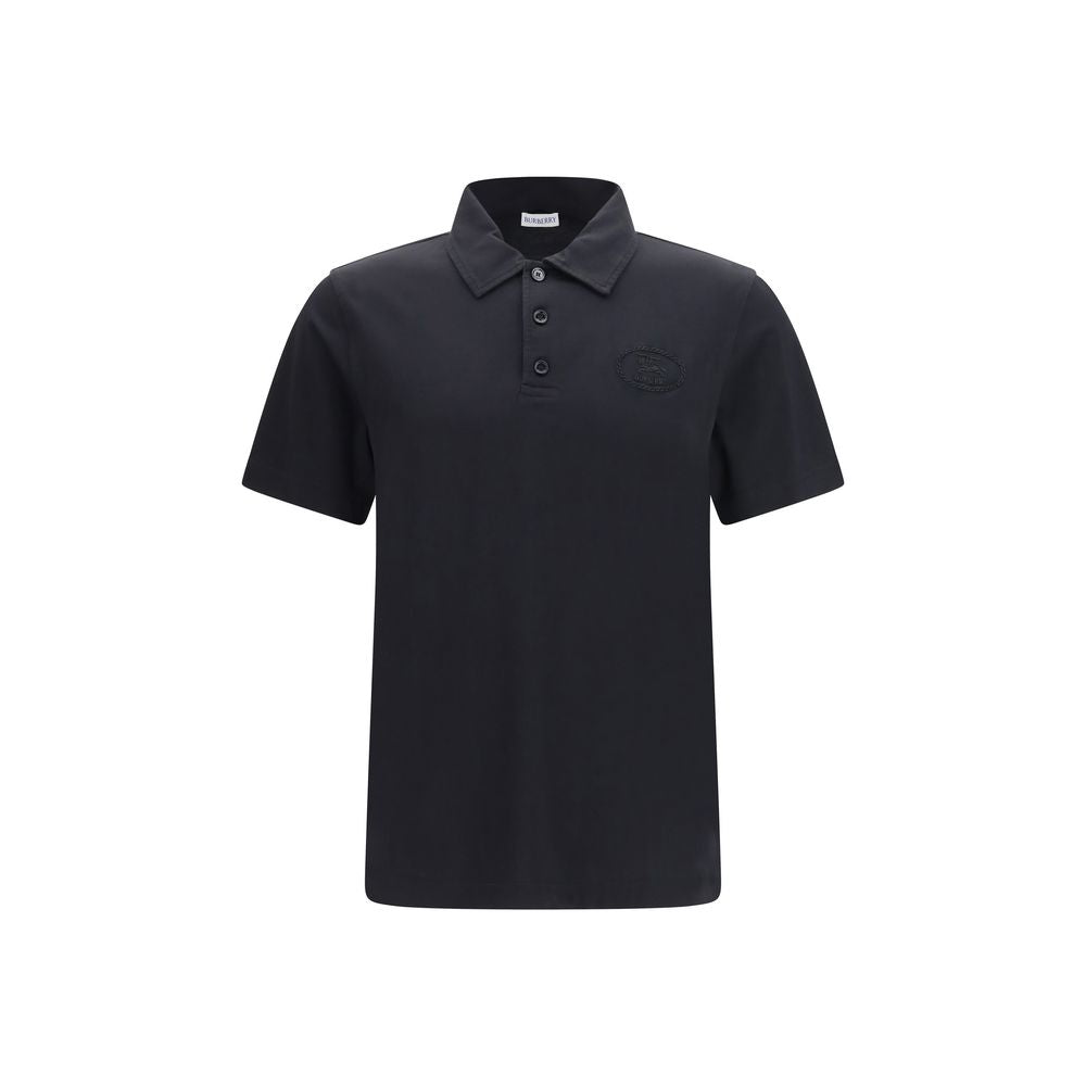 Burberry Βαμβακερό Polo από Αιγυπτιακό Piqué σε Μπλε