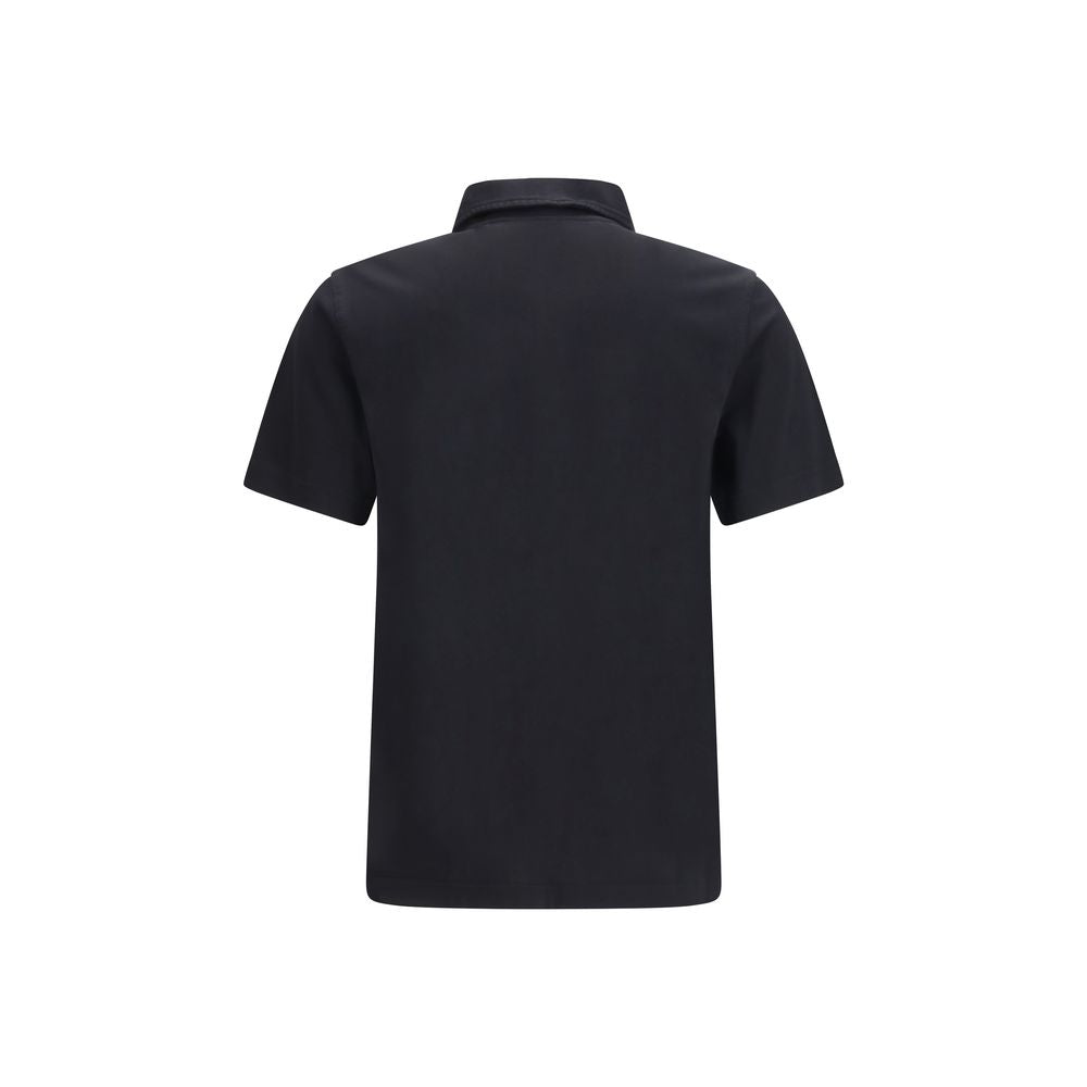 Burberry Βαμβακερό Polo από Αιγυπτιακό Piqué σε Μπλε