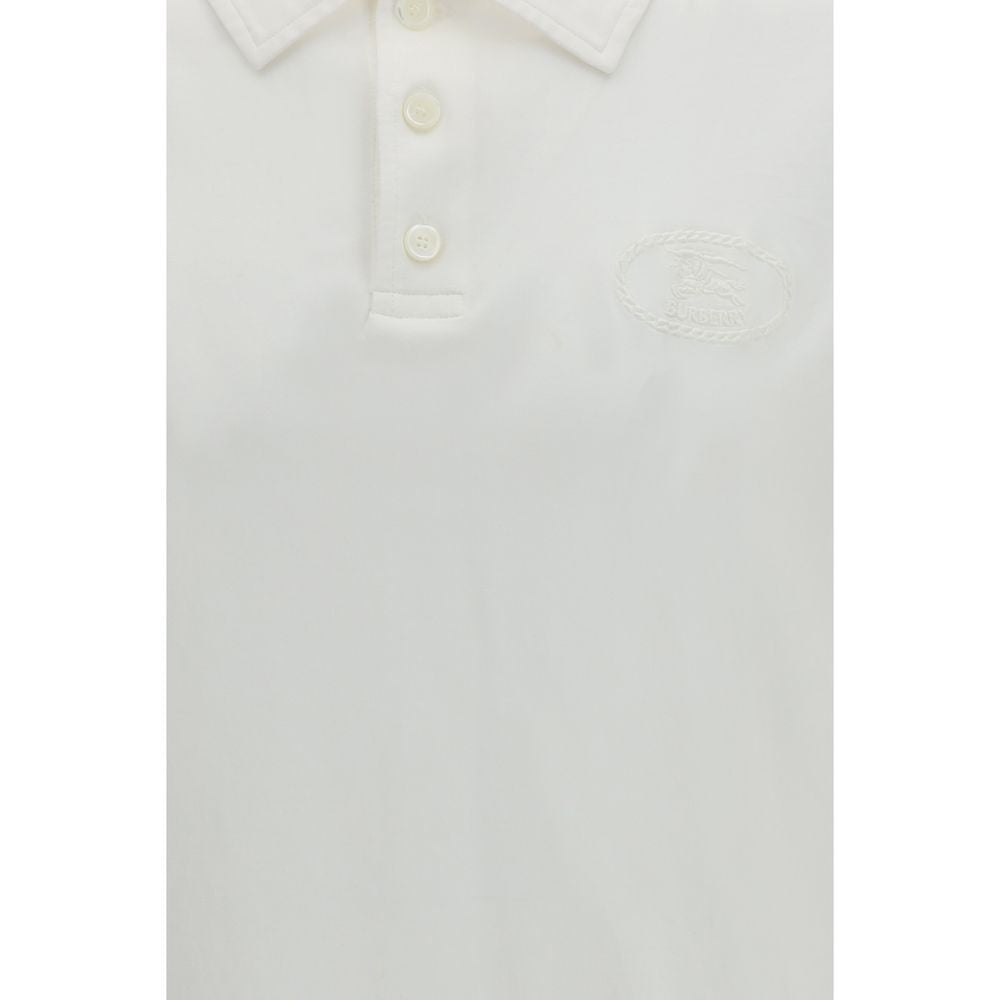 Burberry Cotton Piqué Polo Shirt in White