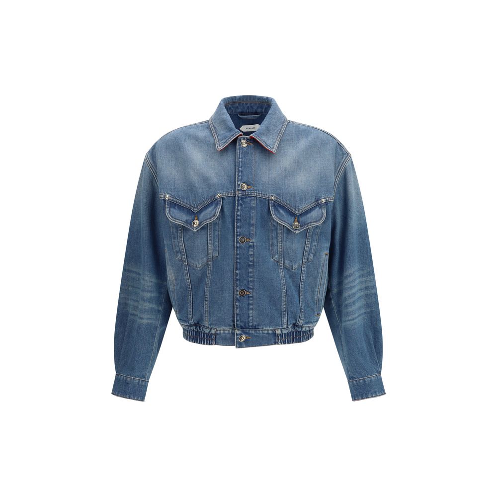 Versace Cotton Medusa Jacket in Blue