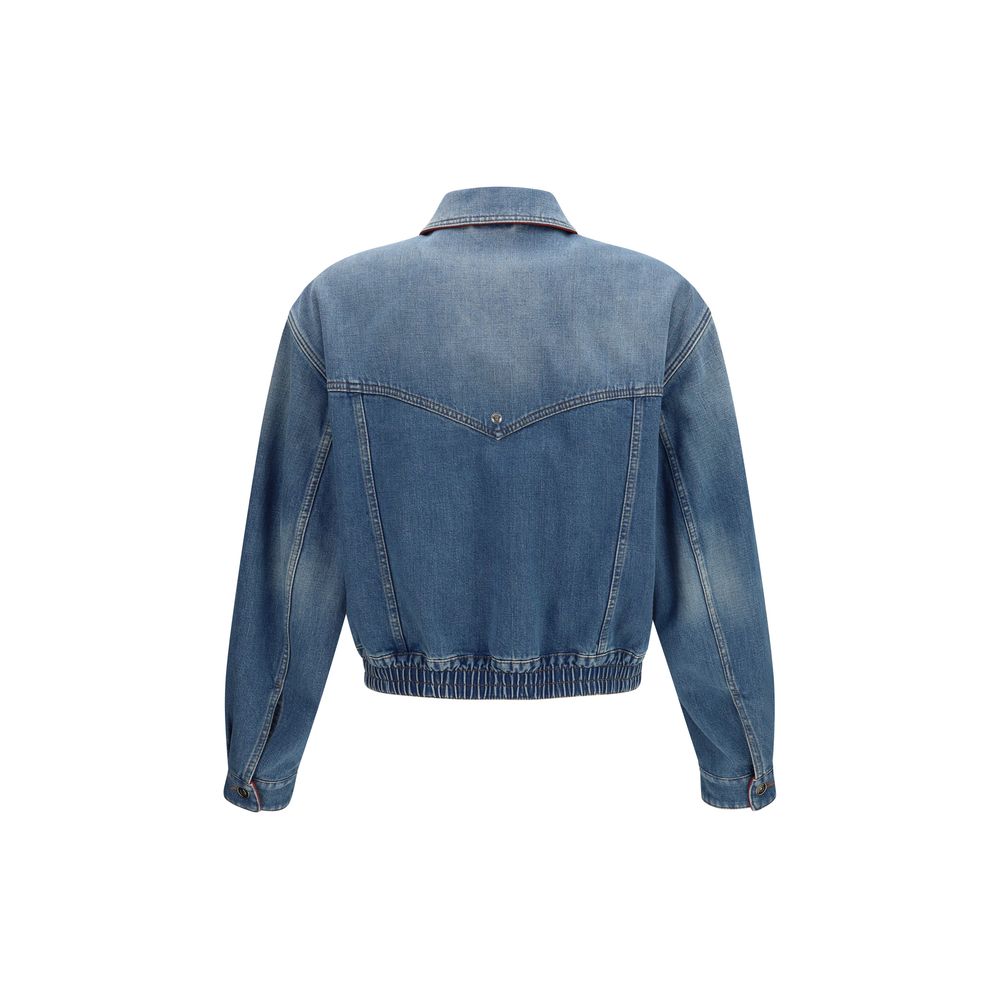 Versace Cotton Medusa Jacket in Blue