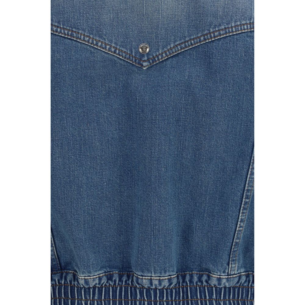 Versace Cotton Medusa Jacket in Blue
