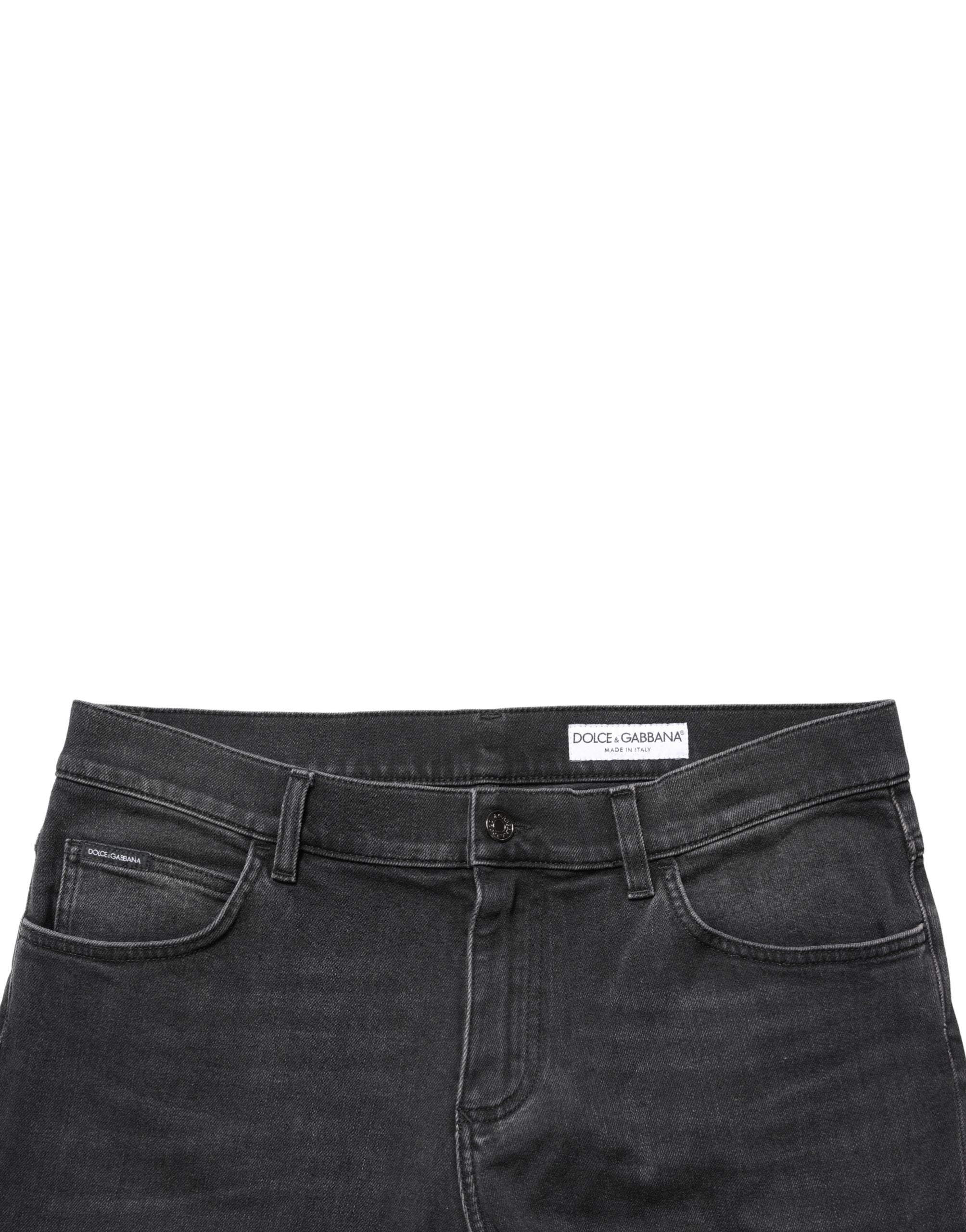 Dolce & Gabbana Cotton Stretch Skinny Jeans in Black