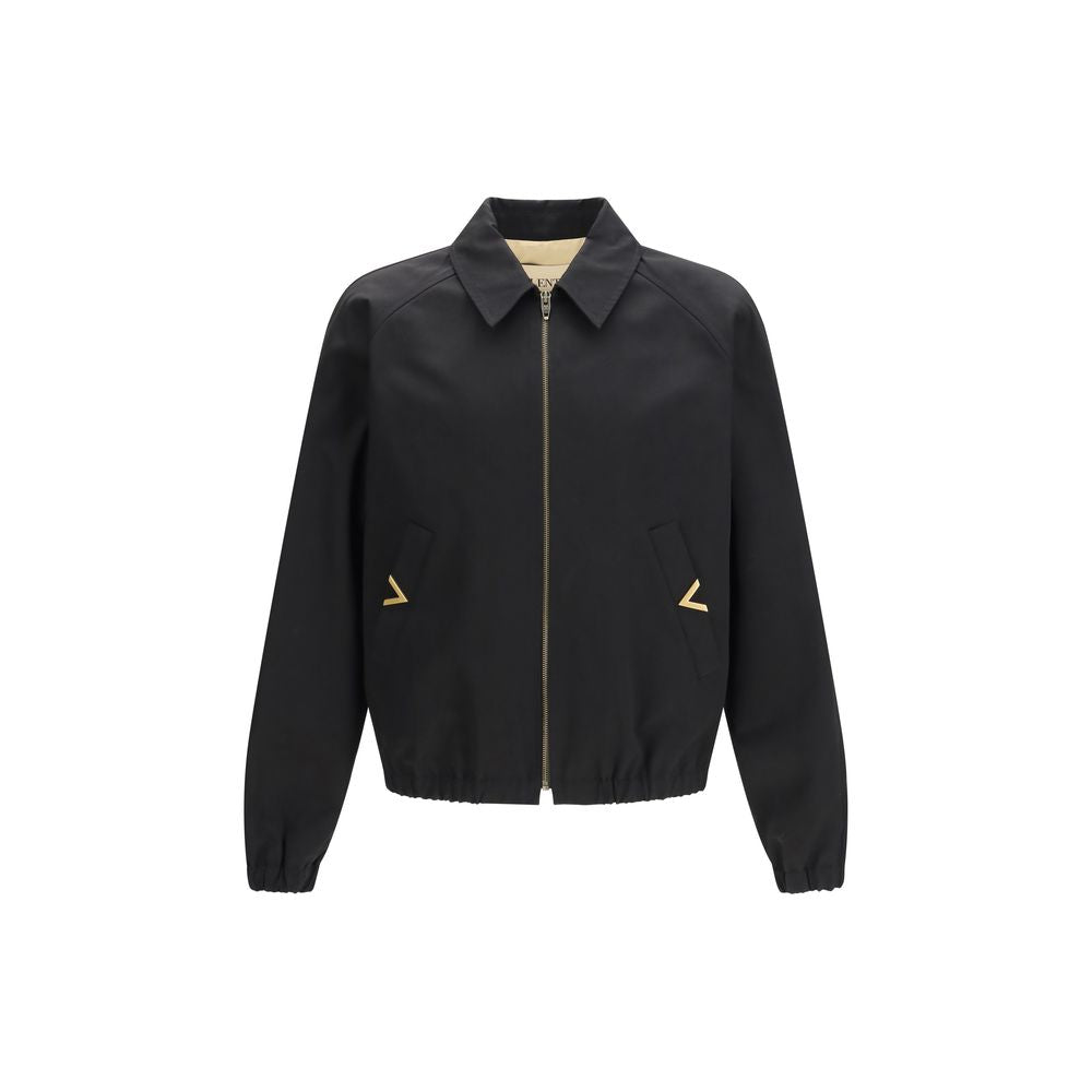 Black Cotton Bomber mens luxury fashion - Mens Edit