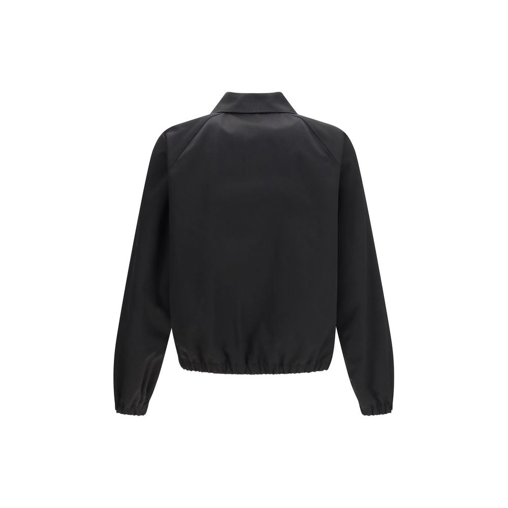 Valentino Black Cotton Bomber Jacket