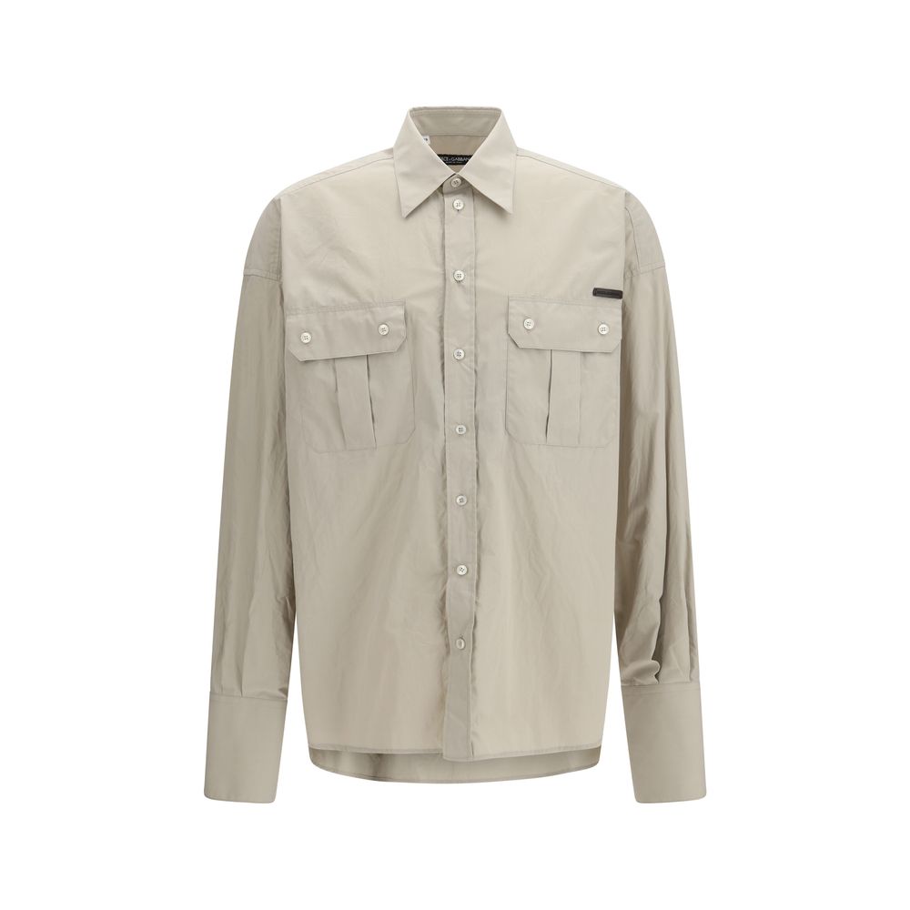 Beige Cotton Dress Shirt mens luxury fashion - Mens Edit