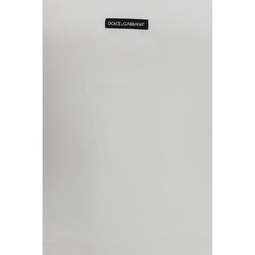 Dolce & Gabbana 100% Cotton Tank Top in White