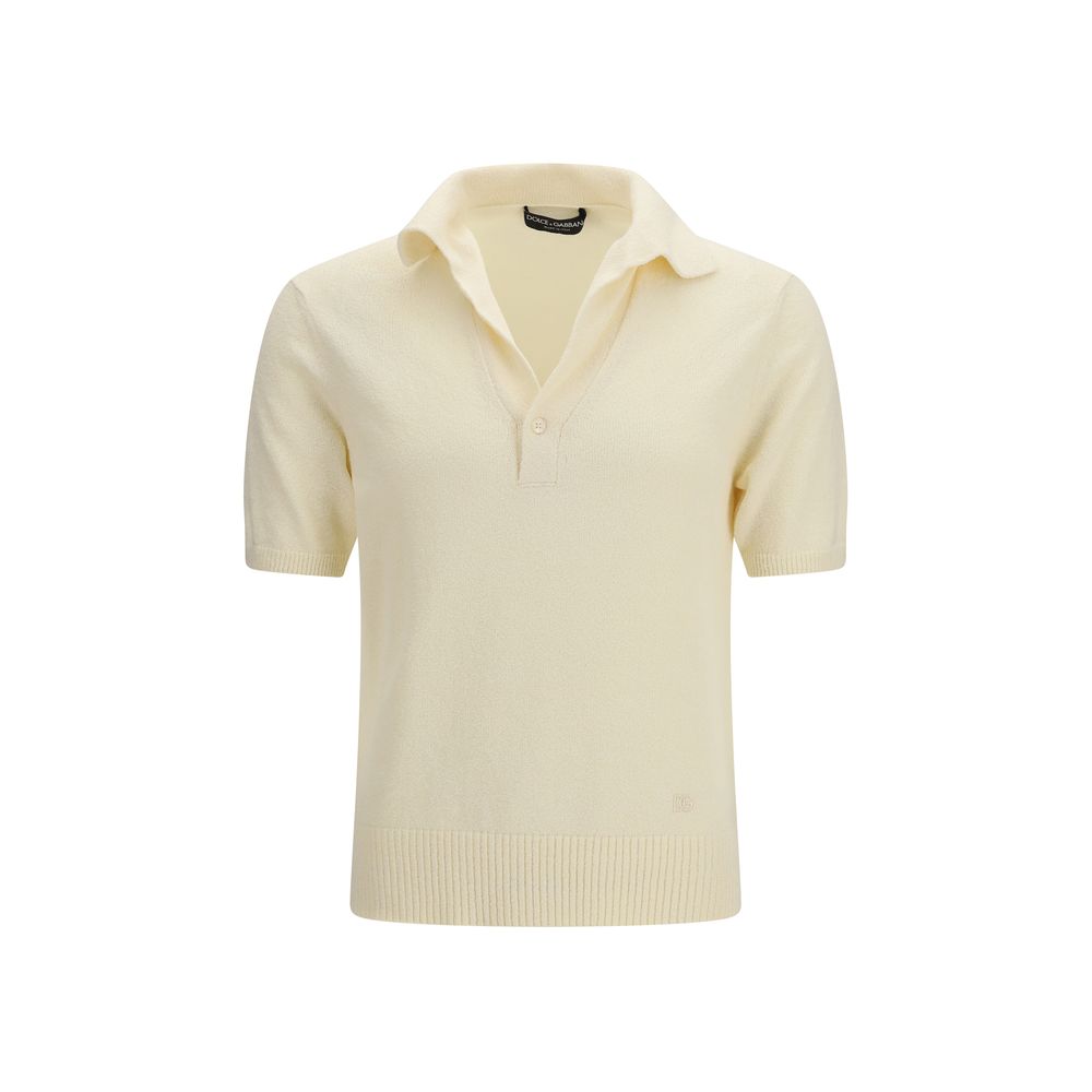 Beige Cotton Polo Shirt mens luxury fashion - Mens Edit