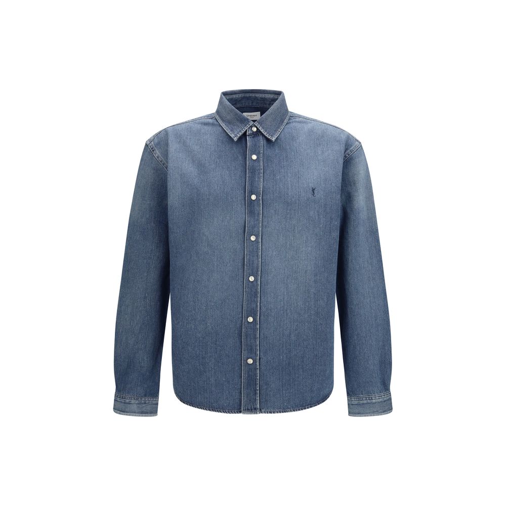 Saint Laurent Denim Shirt in Blue