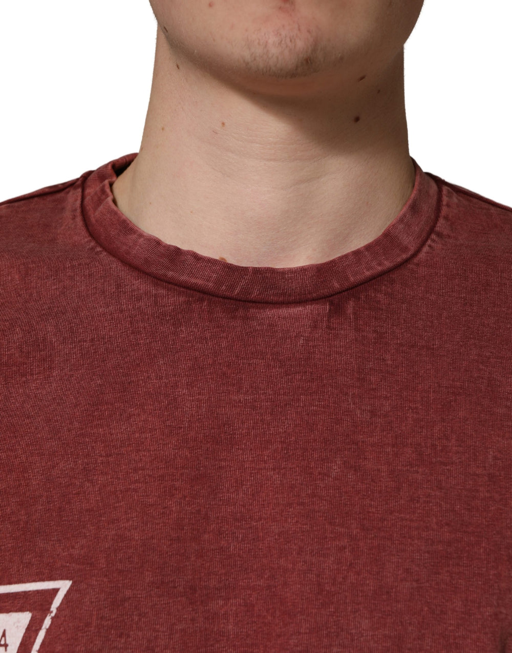 Dolce & Gabbana Cotton T-shirt in Maroon