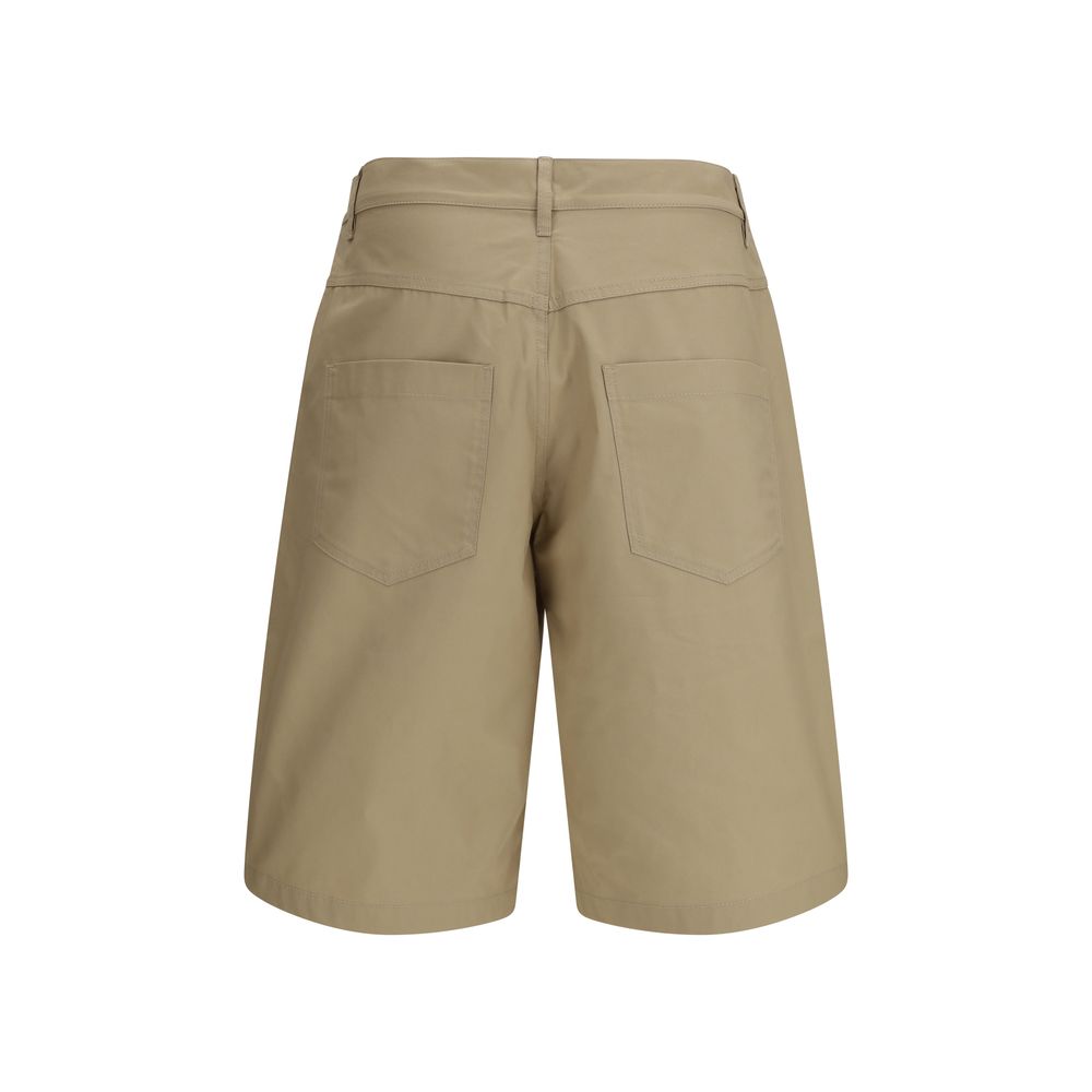 Moschino Cotton Bermuda Shorts in Beige