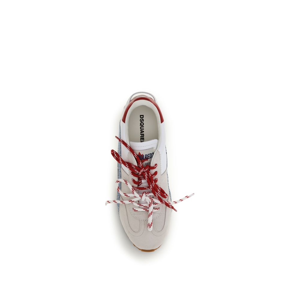 Dsquared² Bos Taurus Calfskin Low-Top Sneakers in Multicolour