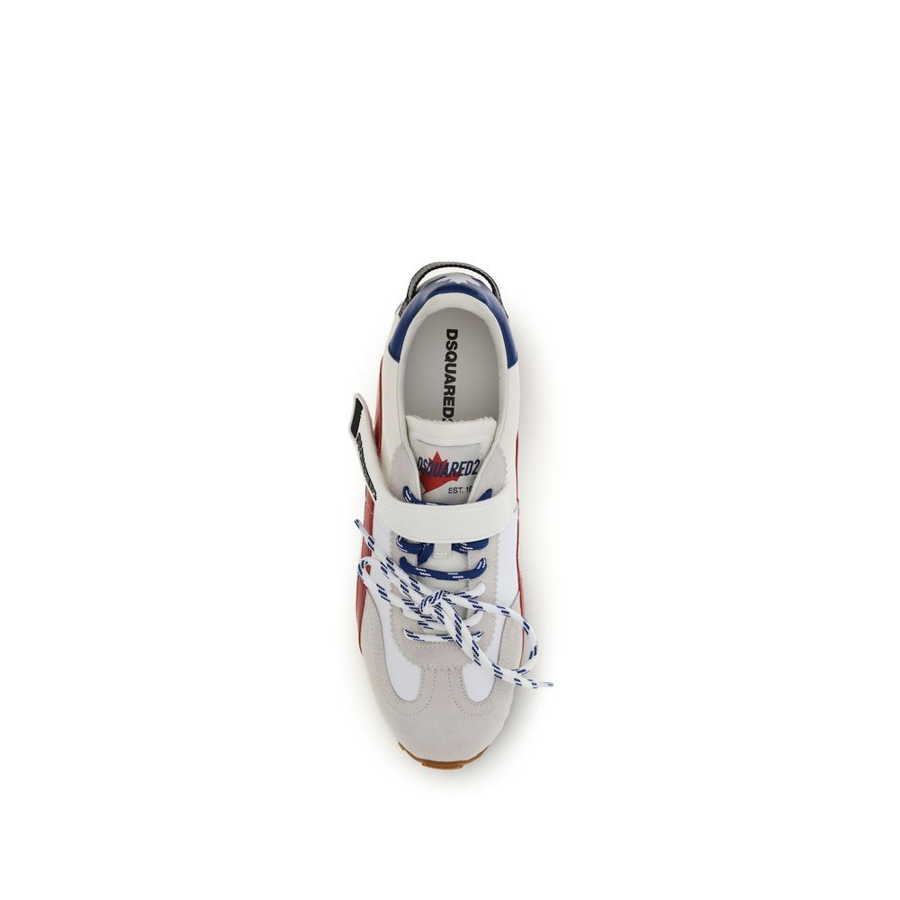 Dsquared² Calf Leather Sneakers in Multicolor