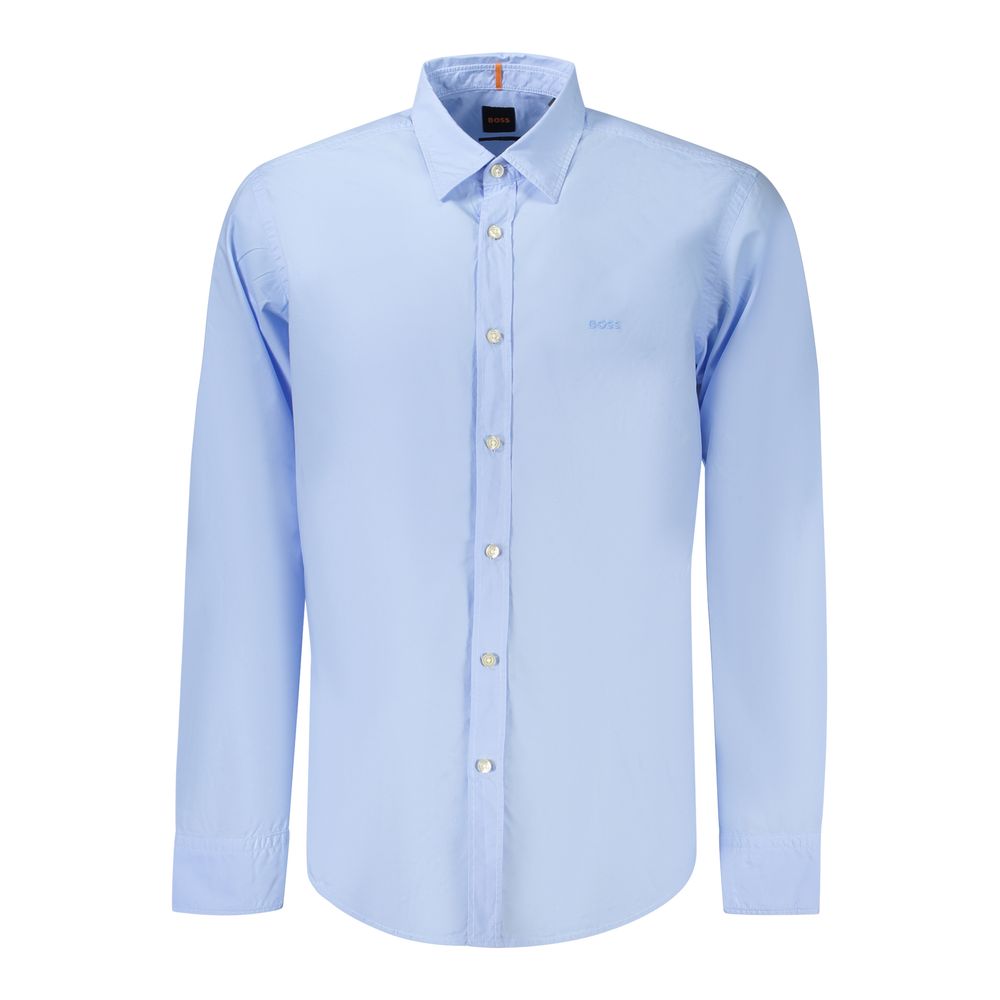 Azzurro Cotton Men Shirt mens luxury fashion - Mens Edit