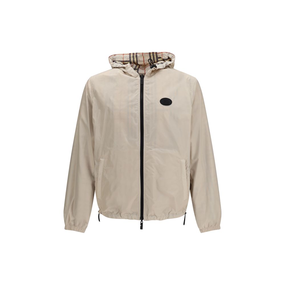 Burberry Reversible Hooded Jacket in Beige