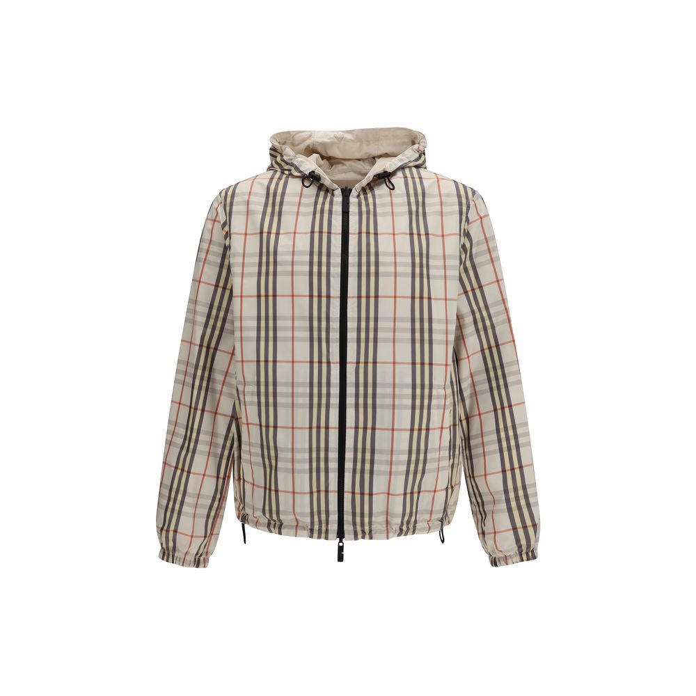 Burberry Reversible Hooded Jacket in Beige