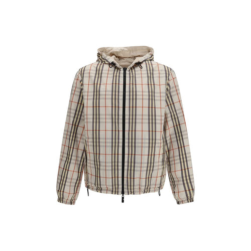 Burberry Reversible Hooded Jacket in Beige